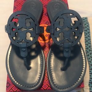 Tory Burch Croc Embossed Sandals